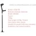 COKVBSKZ Forearm Crutches Adjustable Aluminum Alloy Forearm Crutch Open Cuff Crutches Elbow Crutches 10 Stops Adjustable in Height Lightweight and Easy Carry for Men/Women with Comfortable Grip - Buy Online on GoSupps.com
