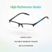SAV Eyewear Men's Sportex AR4150 Blue Reading Glasses - 1.5x Magnification 29mm - International Shipping Available - Buy Online on GoSupps.com