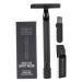Healeeved 1 set manual razor manual barturasier body hairier manual razor cutter double razor manual razor bare razor old type razor black 10.3x4cm