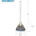 BOOMJOY Heavy Duty Toilet Plunger with Holder Set - White Blue | Bathroom Essential - Buy Online on GoSupps.com