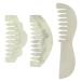 Heallily Jade Stone Hair Comb Set for Women - Scalp Massage and Acupuncture Therapy (3 Pcs) - Buy Online on GoSupps.com