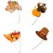 48 Pieces Thanksgiving Cupcake Toppers Cupcake Wrappers Kit Pumpkin Fall Cake Toppers for Harvest Day Autumn Cake Decoration(4 Style) - Buy Online on GoSupps.com