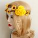 OdetoJoy Sunflower Headband - Vintage Floral Hair Accessories for Women & Brides | Wedding Flower Crown & Hair Vine - Buy Online on GoSupps.com