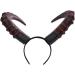 minkissy Demon Horn Headband Devil Headband Devil Horn Hair Hoop Carnival Headdress Prop Devil Cosplay Costume Dark Red - Buy Online on GoSupps.com