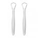 Tongue cleaner tongue scraper against bad breath tongue scraping stainless steel tongue cleaner 2 pieces of tongue cleaner scrapers TOUNGE scrapper for improvement of bad breath smooth without violating the mouth