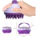 Buy Fanxiya Silicone Shampoo Brush - Scalp Massager for Wet & Dry Use | Purple Hair Massage Device for Relaxation - Buy Online on GoSupps.com
