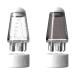 Hair Oil Applicator Bottle Hair Scalp Applicator Portable Liquid Oil Dispenser Root Comb Applicator Bottle Scalp Massage Comb with Roller Ball Mini Hair Raising Solid Hair Massage Tool (White+Grey)