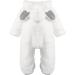 Haokaini Newborn Bear Warmer Snowsuit | Cotton Fleece Hooded Romper for Baby Girls Boys | 9-12 Months | White - Buy Online on GoSupps.com