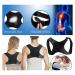 Posture Correction Shoulder Strap Support Belt Men Women Back Posture Corrector Adjustable Therapy Lumbar Brace Spine (Color : Blue Size : Medium) vision Red M - Buy Online on GoSupps.com