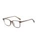 Pin Temple Square Tr90 Frame Blue Light Blocking Glasses for Women Men Anti UV Ray Computer Reading Glasses for Women Men Tea 52 Millimeters