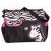 Accessotech Waterproof Baby Diaper Nappy Mummy Changing Handbag Shoulder Bag with Mat Travel (Zebra Pink)