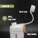 Ozizo Insulated Protein Shaker - 590 ml White | Small Mouth & Spring | Perfect for Smoothies & Shakes | International Shipping Available - Buy Online on GoSupps.com