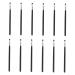 Mikinona 12pcs Angled Eyebrow Brush Makeup Brush Beauty Tool Eye Liner Brush Flat Cosmetic Bridegroom