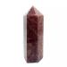 1.2kg-1.5kg Raw Natural Strawberry Crystals Obelisk Large Size Stone Wand 1pc HOMEZHOU (Size : 1PC 1.35KG-1.4KG)