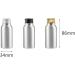 Zeoabsy 4-Pack 50ml Silver Aluminum Bottles with Screw Lids - Ideal for Cosmetics Travel Hotel & Bath Essentials - Buy Online on GoSupps.com