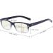Eyekepper UV Protection Amber Tinted Computer Glasses | Anti Glare Blue Ray Scratch Resistant +0.50 Black/Blue Arm - Buy Online on GoSupps.com