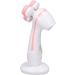 3 Head Electric Facial Cleansing Brush - Rechargeable Silicone Exfoliating Scrubber in Pink | Portable Face Massager for Glowing Skin - International Shipping Available - Buy Online on GoSupps.com
