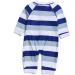 BONVERANO Baby Boys Swimsuit - UPF 50+ Full Zip One Piece Toddler Bathing Suit 3-6 Months - Stripe - Buy Online on GoSupps.com
