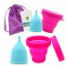 Furuize Sporti menstrual cup with sterilization cup 100 % medical soft silicone prevents infections and strengthens the pelvic floor