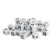 Pack of 10 White Plastic Letter Cubes - Customizable 10mm for Pacifier Chains & Grasping Toys - Buy Online on GoSupps.com