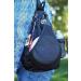 Disc Golf Slinger Bag | Holds 6-12 Discs | Multiple Colors - Black - Buy Online on GoSupps.com