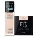 Maybelline New York Fit Me Matte + Poreless Liquid Foundation Natural Ivory 1 fl. oz. and Loose Finishing Powder Fair 0.7 Oz