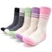 MIRMARU Women s 5 Pairs Hiking Socks- Moisture Wicking Outdoor Athletic Sports Cushion Crew Socks Medium-Large 1. Style# 231- Multi Color Assorted (5 Pack)
