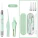 4-Piece Ear Wax Removal Tool with Lights and Storage Case - Safe and Comfortable for Children and Adults - Green - Buy Online on GoSupps.com