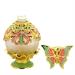 DFJOENVLDKHFE Vintage Patterned Glass Refillable Perfume Bottle Wedding Ladies Gifts (Size : Golden Shell Green Bottom15ml Color : 15) Golden Shell Green Bottom15ml 15