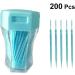 Healifty Toothpicks for Teeth - 200pcs Double Head Interdental Brushes | Oral Care Sky Blue - Buy Online on GoSupps.com