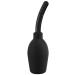 Clean Enema Bulb - Personal Colon Cleanse Device for Men & Women - Home Use & Portable for Travel - Silicone Bulb Smooth Nozzel - 10oz - Black