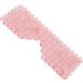 Handcrafted Rose Quartz Eye Mask with Cooling Jade - Reduce Puffiness & Dark Circles | Facial Massage | Crystal Pink - Buy Online on GoSupps.com