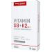 Body Attack Vitamin D3 + K2 30 capsules - high dose and vegan - 100mg vitamin K2 and 37.5mg vitamin D3
