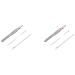 Balawin 2X 3 in 1 Earpick Comedones Stick Eyebrow Tweezer Cosmetic Tool Set