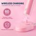 Girls Proalpha Electric Toothbrush for Kids Age 3-12 | Rechargeable Sonic Toothbrush with Timer | 2 Reminder Brush Heads | IPX7 Waterproof | Pink - Buy Online on GoSupps.com