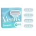 Gillette Venus Smooth Razor Blade Refills 4 each