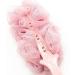 Premium Bath Sponge Loofah with Handle for Men & Women - Versatile Shower Accessory (Random Color - Buy Online on GoSupps.com