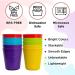 Klickpick 20 Kids Wheat Straw Fiber Cups 8 Oz - Reusable & Dishwasher Safe - BPA-Free, Bright Colored Unbreakable Tumblers for Children - Buy Online on GoSupps.com