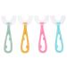 ARTIBETTER 4 Pcs Manual Toothbrush for Kids Age 6-12 Years  U Shaped Silicone Soft Toothbrush for Boys Girls (Large)