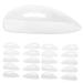 Lash Tool 10 Pairs Eyelash Pad Eyelash Perm Lash Lift Pad Eyelash Extension Accessory Eyelash Tools Eyelash Holder Washers Practical Pads Supplies White Soft