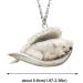 RJSQAQE Dog Trailer Necklace - Cute Sleeping Dog & Angel Acrylic Design | Perfect Dog Memorial Gift for Dog Moms & Lovers - Buy Online on GoSupps.com