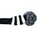 Hauni 3 Piece Knitted Golf Club Head Covers Set - Fits 1 3 5 Driver & Fairway, 460cc Drivers - Black White Stripes - Buy Online on GoSupps.com