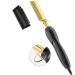 Hot Comb Straightener Professional High Heat Pressing Comb for Black Hair Beard Wigs Adjustable Temperature Ceramic Electric Hot Comb for Black Women Hair Fast Heating Widely Applicable