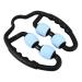 Orfofe massage roller massage foot massager Manual massage device for legs portable axial yoga scroll wheel heavenly blue black 27.5x24x5.5cm