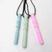 Sensory Chew Necklace Set - 4PCS Food Grade Silicone Chewing Toys for Autism ADHD Teething Babies - Pink Mint Green Light Blue Gray - 3.94 x 0.51 Inch Size - Buy Online on GoSupps.com