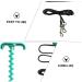 POPETPOP Set puppy tie out stakes abs dog fixed rod dog pile large dog cable sports tpr tether walk the dog puppy chew toys ground nail dog runner cable dog leash chew drawstring 25.9x12cm Blue - Buy Online on GoSupps.com