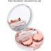 Portable Contact Lens Container with Mirror - Travel-Friendly Soaking Case & Eye Care Kit in Pink | Marble Design - Buy Online on GoSupps.com