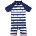 BONVERANO Baby Boy One Piece Long-Sleeved Clothing UV Protection 50+ Swimsuit with One Zip Sailboat 4 Years