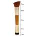 Uleade Dual Ended Makeup Brushes - Blush, Powder, Liquid Foundation Blending Tool in Gold - Buy Online on GoSupps.com