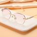 Women's Fashion Rimless Blue Light Blocking Reading Glasses Tinted Lenses Computer Readers Anti Glare Glasses(Couleur:Gold Grandeur:0.0x) - Buy Online on GoSupps.com